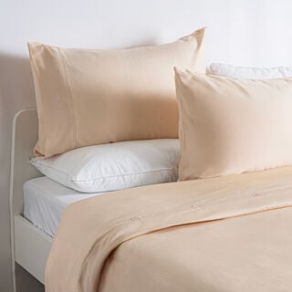 Boutique Blanche 3pcs cotton duvet cover 260*200cm 300 thread count peach
