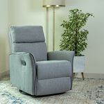 Parma manual recliner/rocking chair, light grey image number 0
