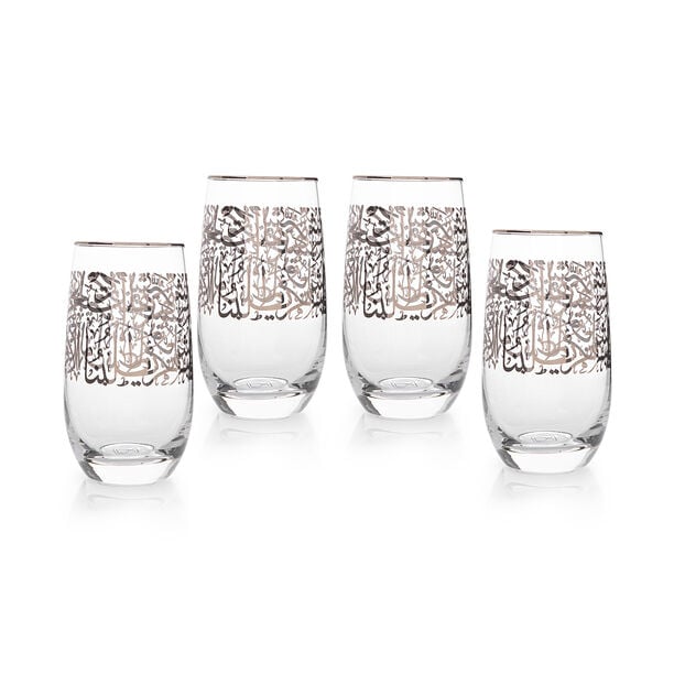 Misk 4 Pieces Glass Tumblers Hiball image number 0
