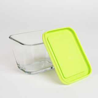 Kitchen classics transparent glass food storage set with lids 12 pcs