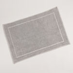 Boutique Blanche Grey Loop Jacquard 100% Cotton Bathmat, 60*90Cm image number 3