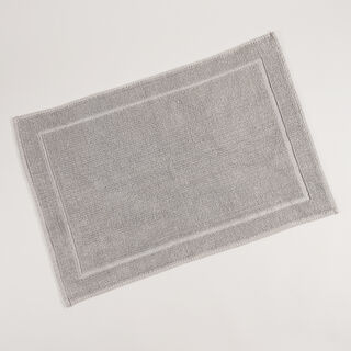 Boutique Blanche Grey Loop Jacquard 100% Cotton Bathmat, 60*90Cm