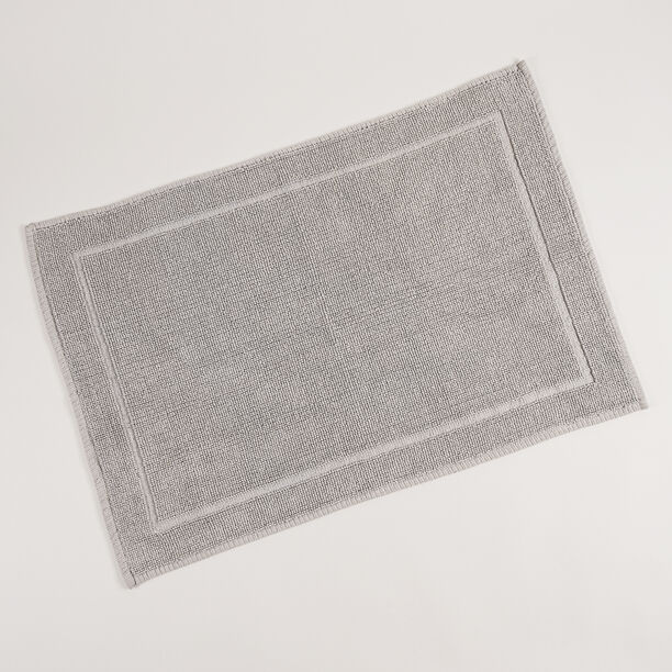 Boutique Blanche Grey Loop Jacquard 100% Cotton Bathmat, 60*90Cm image number 3