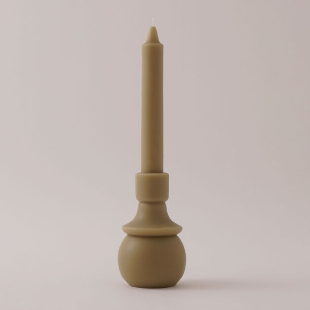 Homez Soya Wax Mono Candle, Beige 8*30Cm image number 0