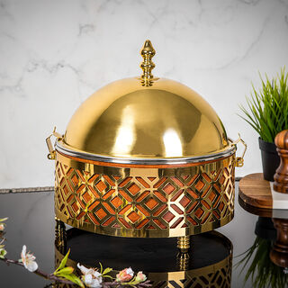 FOOD WARMER WITH PLAIN DOME LID
