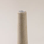 Homez ceramic candlestick travertine collection 5.3*5.3*27.3cm image number 1