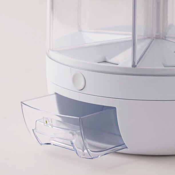 Alberto plastic multi grain dispenser with a rotating lid, white 7kg image number 2