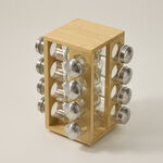 Spice Jars Set 16 Pieces With Bamboo Rack  image number 1