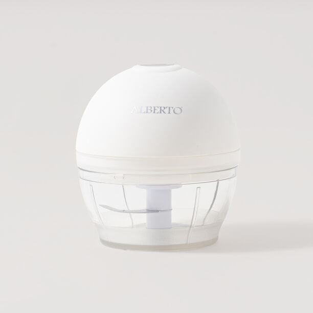 Alberto mini electric chopper 150ml, stainless steel, white image number 0
