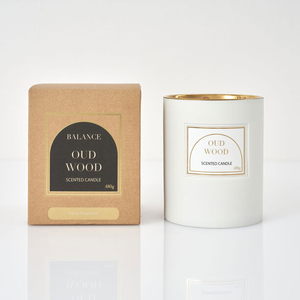 شمعة معطرة في برطمان 480 جم برائحة الجزيرة النقية image number 0