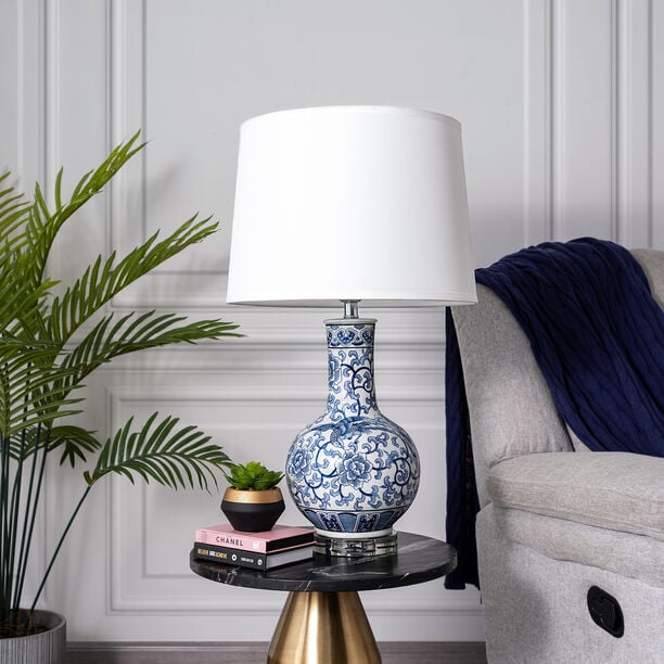 Table Lamp Blue And White 22 *22 * 45 cm image number 0