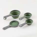 Alberto 4pcs silicone measuring cup set, multicolor image number 2