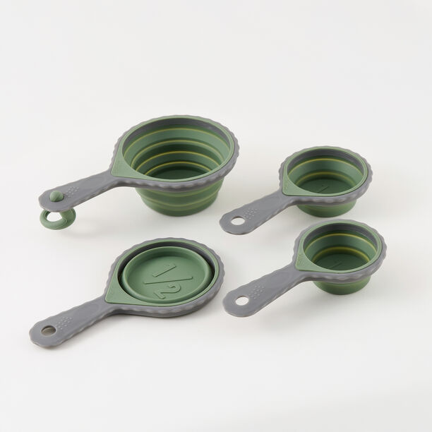 Alberto 4pcs silicone measuring cup set, multicolor image number 2