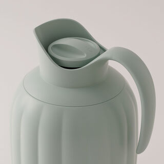 دلتي دلة حافظة للحرارة بلاستيك، أخضر 1لتر