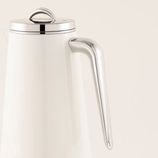 Dallaty 2 Pieces Thermos Set White Stainless Stee, 1L & 1.3 L