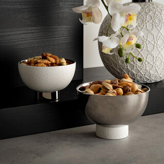 2Pc Nuts Bowl Samarkand Porcelain White