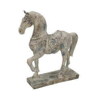 تحفة ديكور تصميم حصان من الخشب