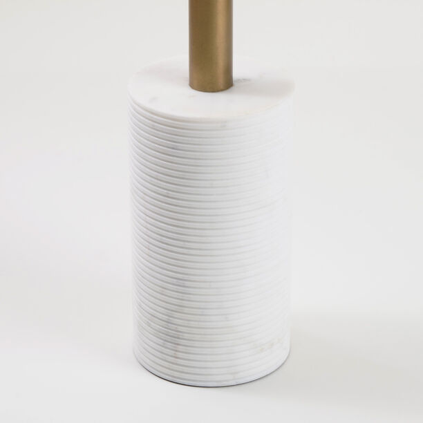 Homez Marble Side Table, Beige 31*53 Cm image number 2
