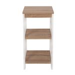 3 Shelf Tier Bamboo White 30X30X62 image number 1