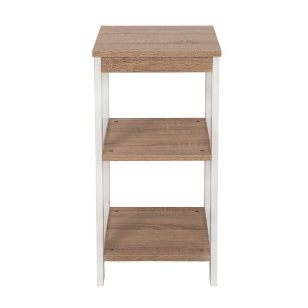 3 Shelf Tier Bamboo White 30X30X62 image number 1
