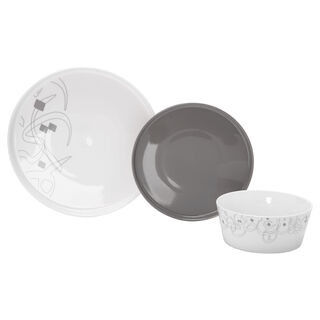 18 Pcs Calligraphy New Bone Dinner Set 
