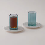 Dallaty 12Pcs Glass Tea Set, Blue image number 2