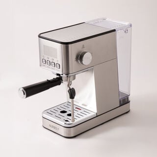 أوبال ماكينة قهوة إسبريسو ستانلس ستيل، فضي 1.7لتر
