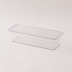 البرتو منظم ثلاجة شفاف مع غطاء 32.1*12.5*7.8سم image number 1