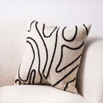 Boutique Blanche chambrey hand embroidery cushion 45*45cm, beige image number 3