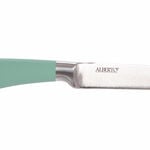 Alberto®Utility Tapered Knife Hollow Stainless Steel With Soft Brown Handle 4 Inch image number 1