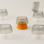 دلتي طقم فناجين قهوة سعودية 6 قطع، رمادي image number 0