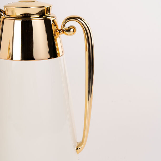 Dallaty set of 2 steel vacuum flask beige & gold 1L image number 3