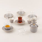 Tea And Arabic Coffee Set 20 Pieces Grey image number 8
