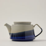 Grey and blue porcelain English tea cups set 13 pcs image number 4