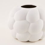 هومز أصيص نبات خزفي أبيض 22.3*22.3*16.6 سم image number 1