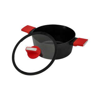 Casserole with Glass Lid & Soft Touch Handles Dia: 24 * H:11Cm