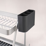 Alberto 2 tiers aluminum dish rack, silver 47.2*32*15cm image number 1