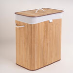 Cottage bamboo hamper 52*32*60 cm image number 1
