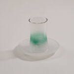 Dallaty 12pcs porcelain tea cup set, green image number 2