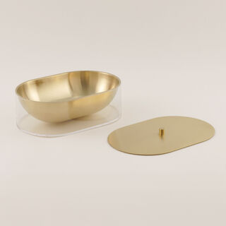 Luster Collection La Mesa Food Container Stainless Steel & Acrylic