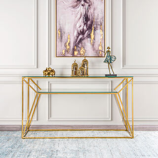 Console Table Gold 140*40*78 cm