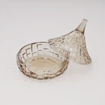 دلتي تمرية زجاج 12.7*12.8سم، بني image number 1