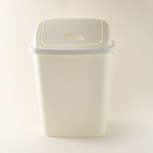 Homez 40L White Waste Bin With Swinglid image number 0