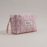 بنتولا حقيبة تخزين مكياج قماشية 16.5*8*13.5سم، وردي image number 1