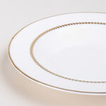 La Mesa white/gold porcelain 18 pc dinner set image number 4