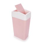 Waste Bin With Swing Lid Pink 9L image number 1