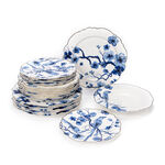 Blue Flwr 18 Pcs Dinner Set  image number 2