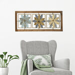 ديكور حائط معدني تصميم زهرة image number 4