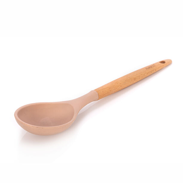 Alberto Silicone Cooking Spoon With Wooden Handle Blue image number 2