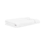 Scalloped Embroided Border Bath Towel White 100% Cotton 70*140 cm image number 1